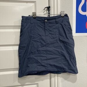 Duluth Trading Co Dark Blue Mini Skirt